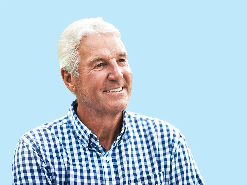Man With New Teeth Smiling