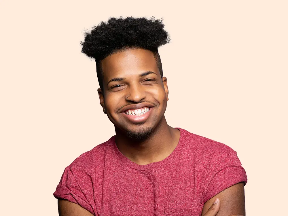 Man With Dental Filling Smiling